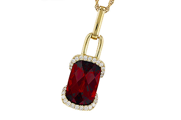 F330-63940: NECK 4.30 GARNET 4.45 TGW (12x8MM GAR)