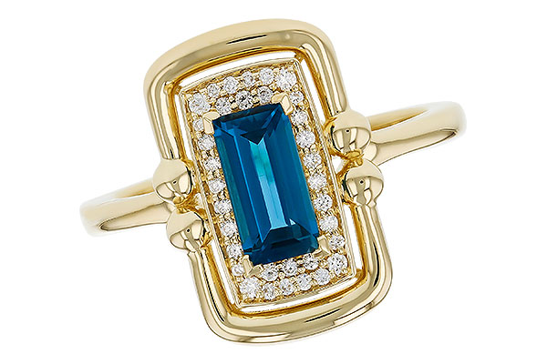 F330-63949: LDS RG .84 LONDON BLUE TOPAZ .96 TGW (8x4MM LBT)