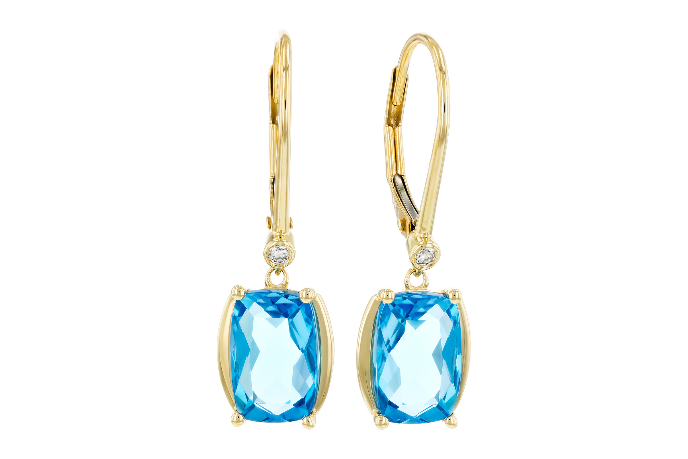 F330-65749: EARRINGS 3.82 TW BLUE TOPAZ 3.85 TGW (9x6MM BT)