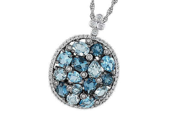 G242-49440: NECK 3.12 BLUE TOPAZ 3.41 TGW