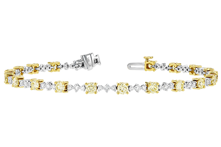 G243-42176: BRACELET 2.80 YELLOW DIA 4.01 TW