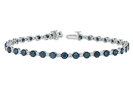 G243-44822: BRACELET 2.35 BLUE DIA 3.17 TW