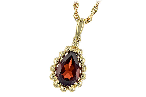 G244-31258: NECKLACE 1.38 CT GARNET