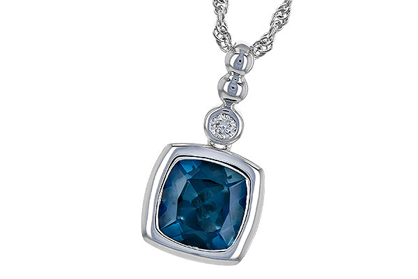 G245-21194: NECK 1.50 LONDON BLUE TOPAZ 1.54 TGW