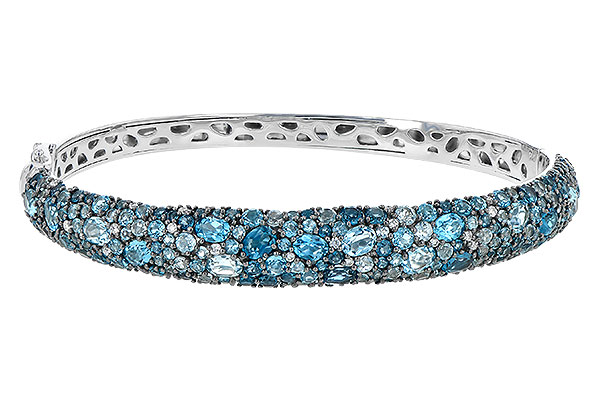 G245-21240: BANGLE 7.60 BLUE TOPAZ 7.85 TGW