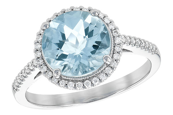G245-23940: LDS RG 2.08 AQUAMARINE 2.27 TGW