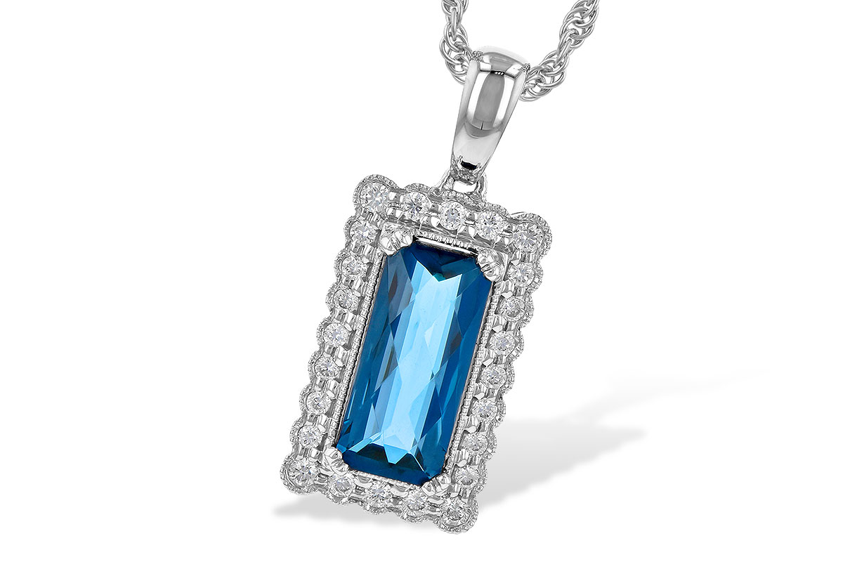 G245-25740: NECK 1.55 LONDON BLUE TOPAZ 1.70 TGW