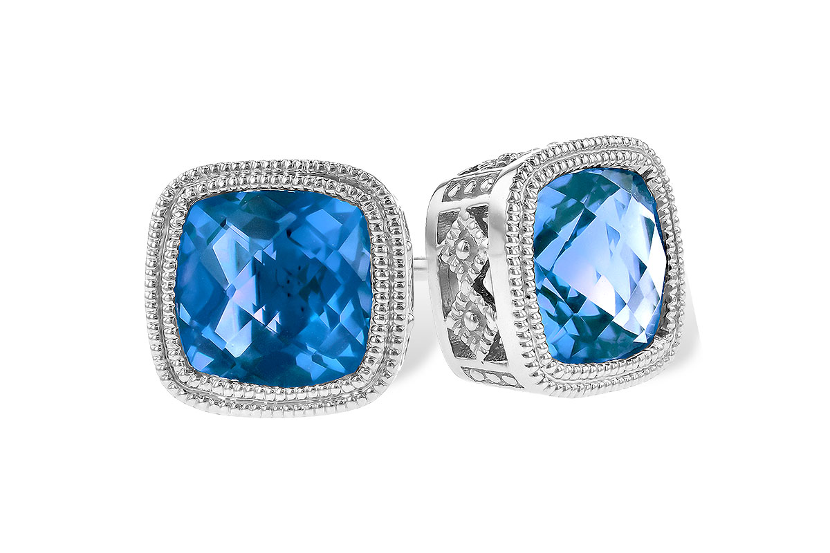 G327-92094: EARR 2.20 TW BLUE TOPAZ