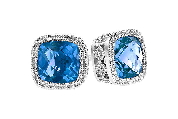 G327-92094: EARR 2.20 TW BLUE TOPAZ