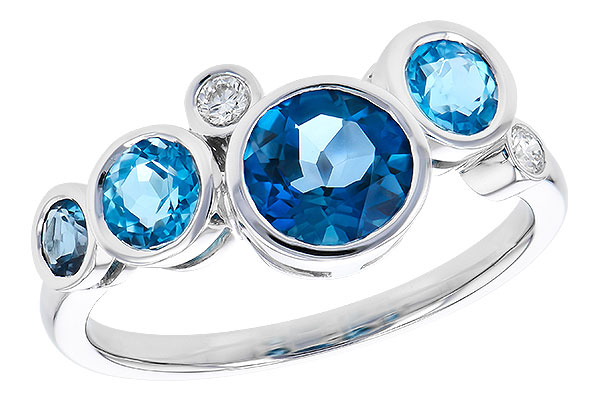 G327-97613: LDS RG 1.40 TW BLUE TOPAZ 1.45 TGW