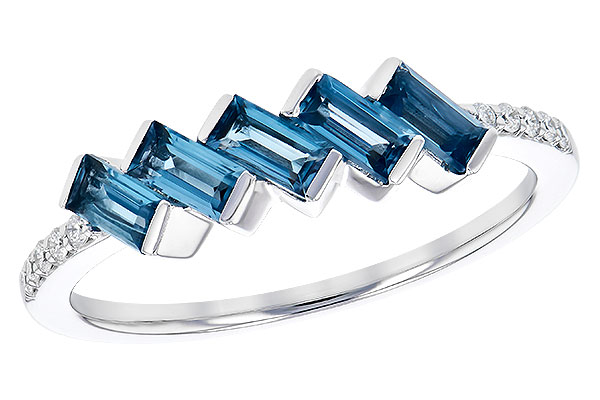 G327-99422: LDS RG .75 LONDON BLUE TOPAZ .82 TGW