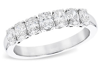 G328-83085: LDS DIA WED RG .97 TW (7 OVALS)