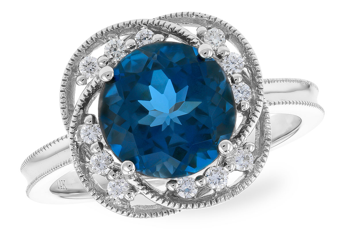 G328-84894: LDS RG 2.90 LONDON BLUE TOPAZ 3.05 TGW (9MM LBT)