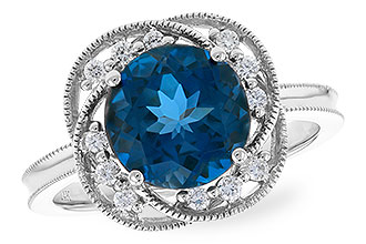 G328-84894: LDS RG 2.90 LONDON BLUE TOPAZ 3.05 TGW (9MM LBT)