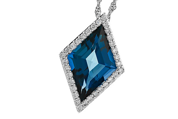 G328-88522: NECK 3.04 LONDON BLUE TOPAZ 3.20 TGW