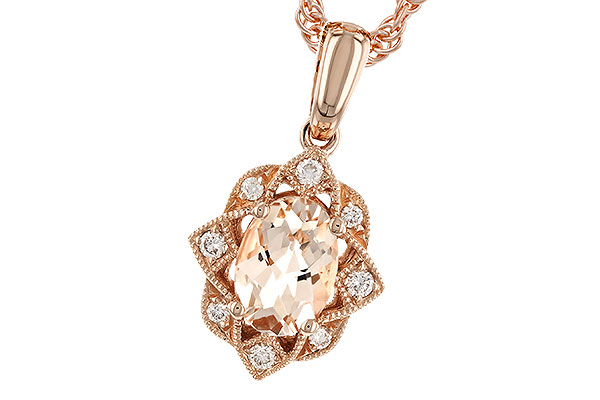 G328-88540: NECK .62 MORGANITE .70 TGW (7x5MM MORG)