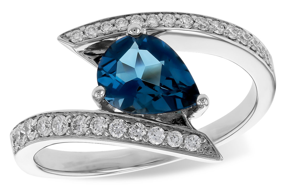 G329-73940: LDS RG 1.04 LONDON BLUE TOPAZ 1.28 TGW (8x6MM)
