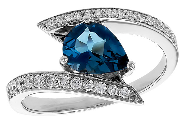 G329-73940: LDS RG 1.04 LONDON BLUE TOPAZ 1.28 TGW (8x6MM)