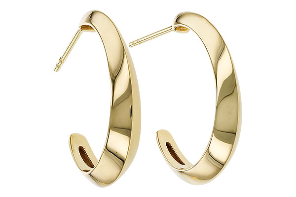 G329-74858: GOLD EARRINGS (25MM)