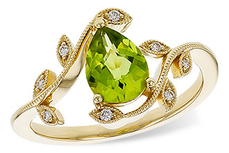 G329-74885: LDS RG 1.16 PERIDOT 1.22 TGW (8x6MM PER)