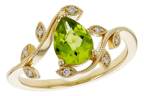 G329-74885: LDS RG 1.16 PERIDOT 1.22 TGW (8x6MM PER)