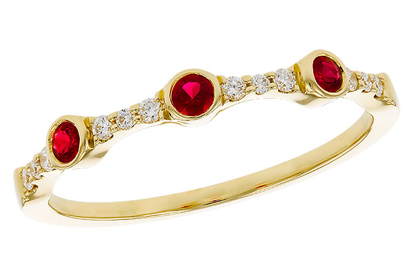 G329-75776: LDS WED RG .15 RUBY .24 TGW