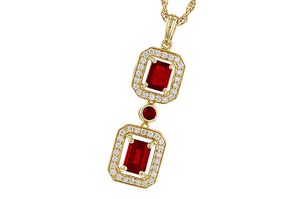 G329-76722: NECK 1.22 TW RUBY 1.43 TGW