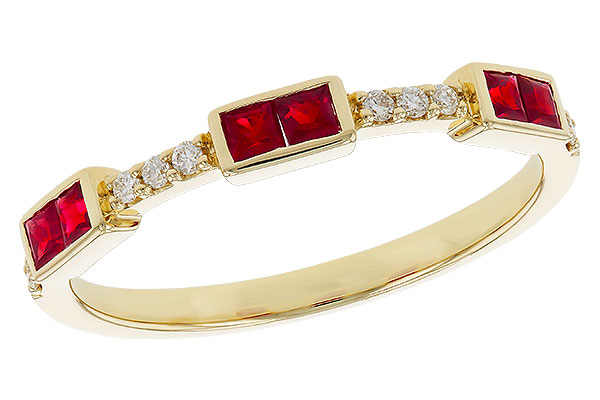 G329-77549: LDS WED RG .34 RUBY .41 TGW