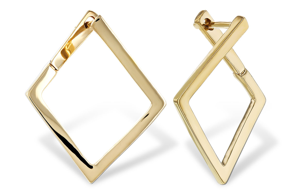 G329-78513: GOLD EARRINGS (23MM)