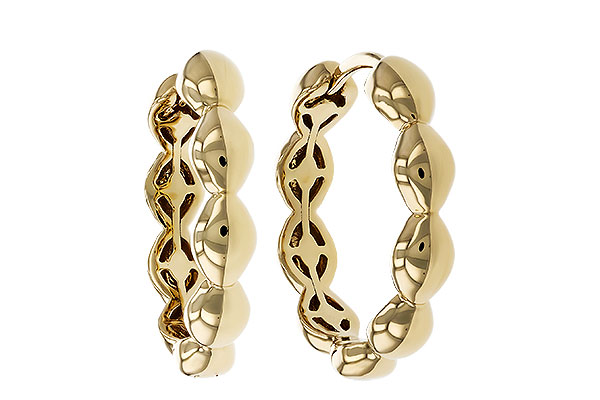G329-78540: GOLD EARRINGS (18MM)