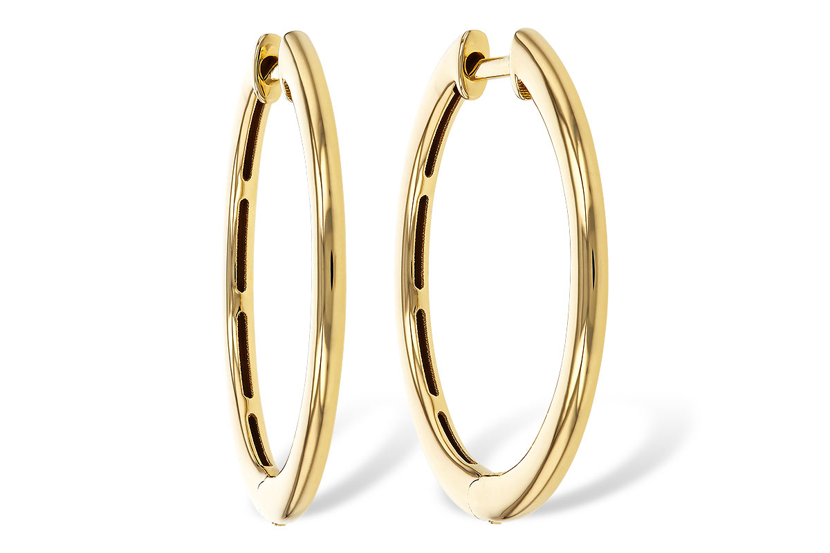 G329-80294: GOLD EARRINGS (24MM)