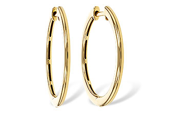 G329-80294: GOLD EARRINGS (24MM)