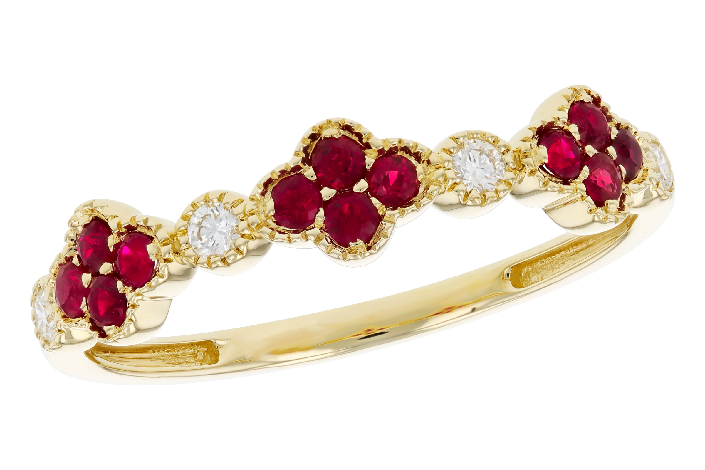 G330-66658: LDS WED RG .22 TW RUBY .30 TGW
