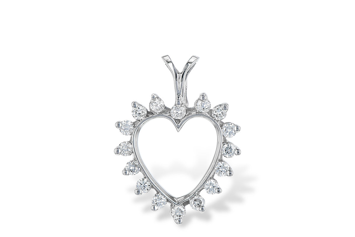 H061-57622: HEART PENDANT .23 TW