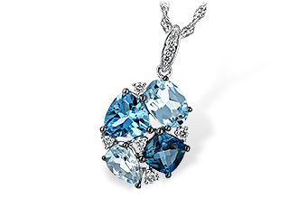 H244-28458: NECK 2.60 BLUE TOPAZ 2.70 TGW