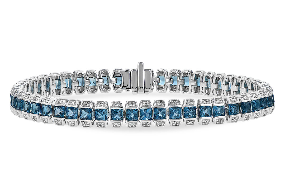 H245-18540: BRACELET 8.58 LONDON BLUE TOPAZ 9.03 TGW