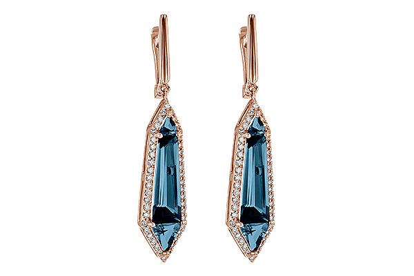 H245-21194: EARR 5.25 LONDON BLUE TOPAZ 5.67 TGW