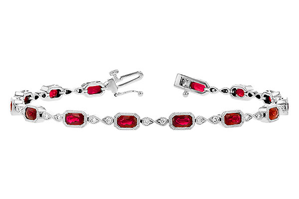 H327-93985: BRACELET 4.50 RUBY 4.82 TGW