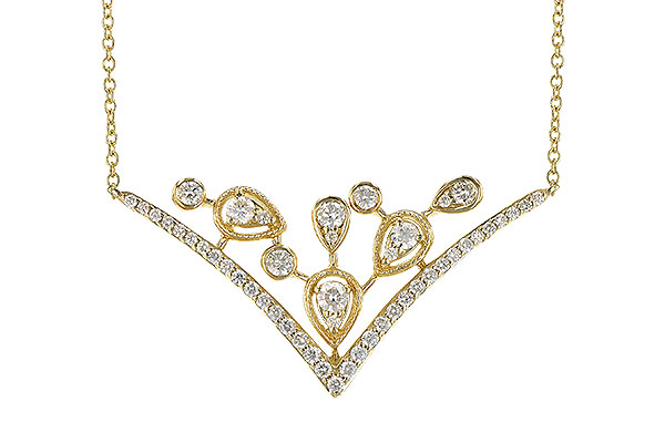H327-94840: NECKLACE .45 TW