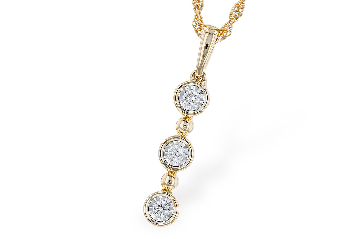 H328-84876: NECKLACE .08 TW