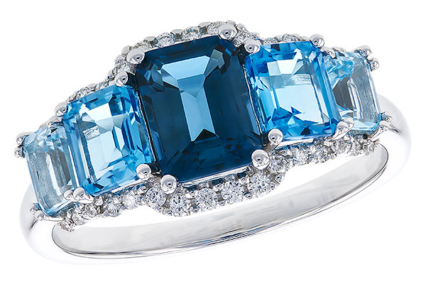 H328-84894: LDS RG 2.15 TW BLUE TOPAZ 2.30 TGW