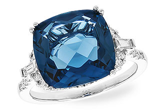 H328-85803: LDS RG 9.00 LONDON BLUE TOPAZ 9.25 TGW (12MM LBT)