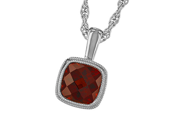 H328-87631: NECKLACE 1.22 CT GARNET