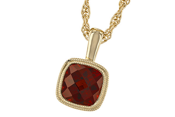 H328-87631: NECKLACE 1.22 CT GARNET