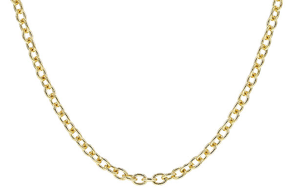 H328-88485: CABLE CHAIN (1.3MM, 14KT, 20IN, LOBSTER CLASP)