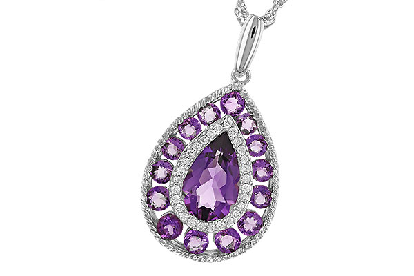 H328-89376: NECK 1.95 TW AMETHYST 2.05 TGW