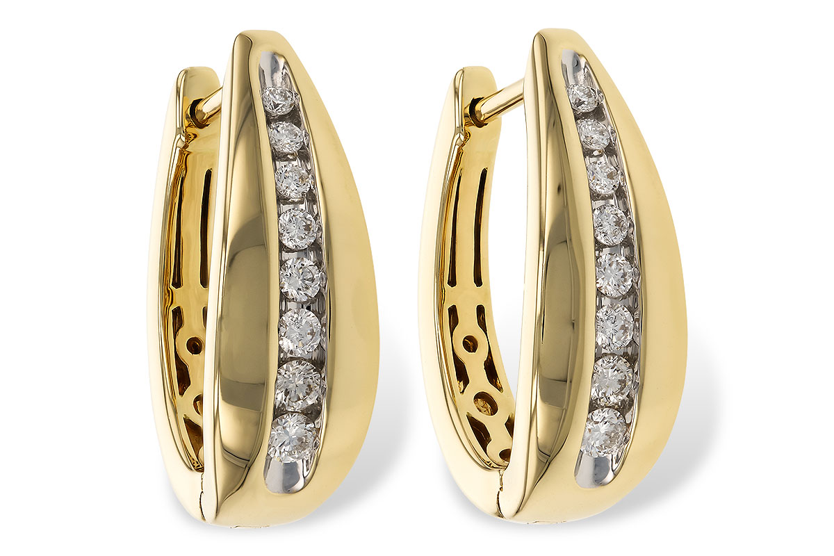 H328-90285: EARRINGS .40 TW