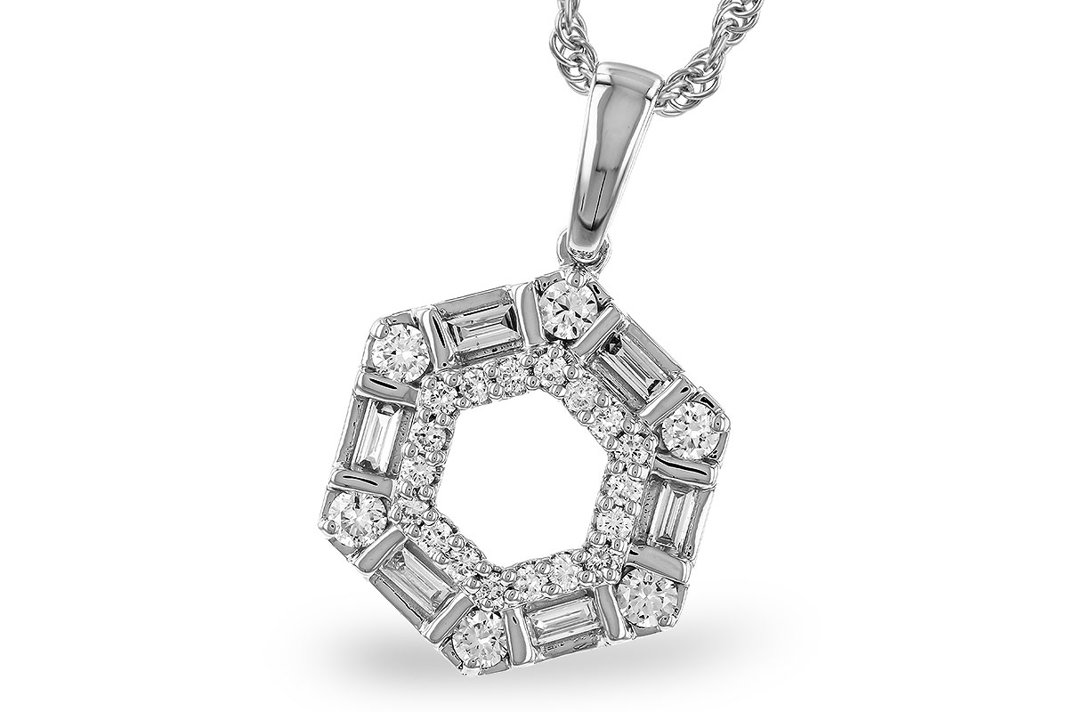 H329-73931: NECKLACE .14 TW BAG .50 TW