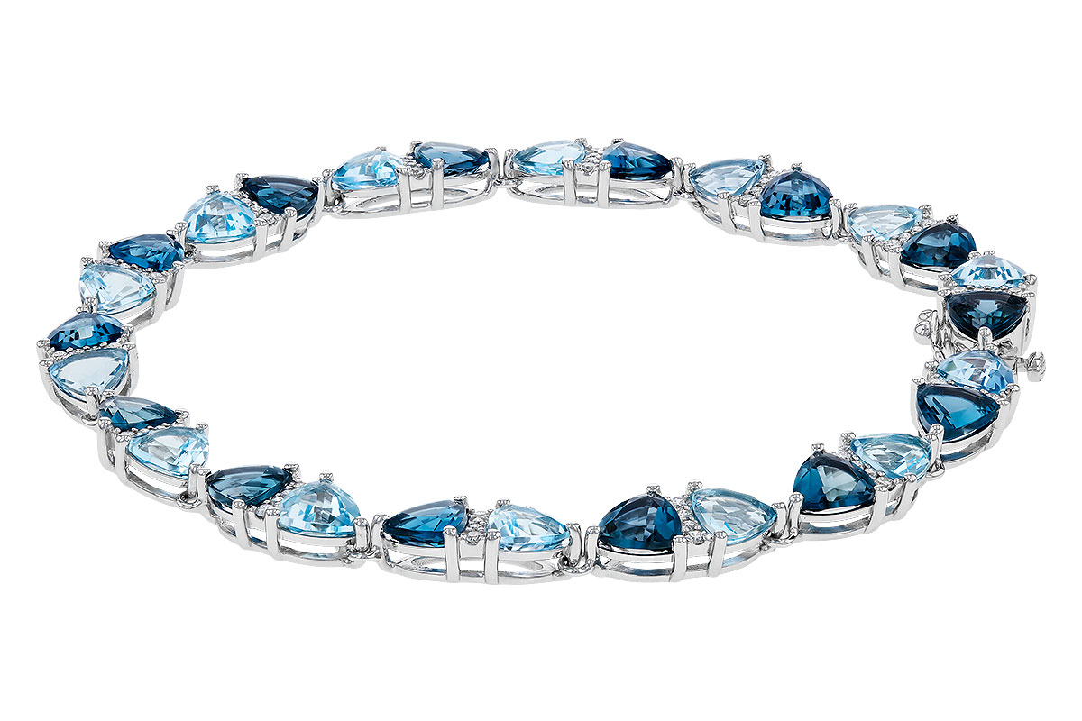 H329-74876: BRACELET 12.20 BLUE TOPAZ 12.50 TGW (7")