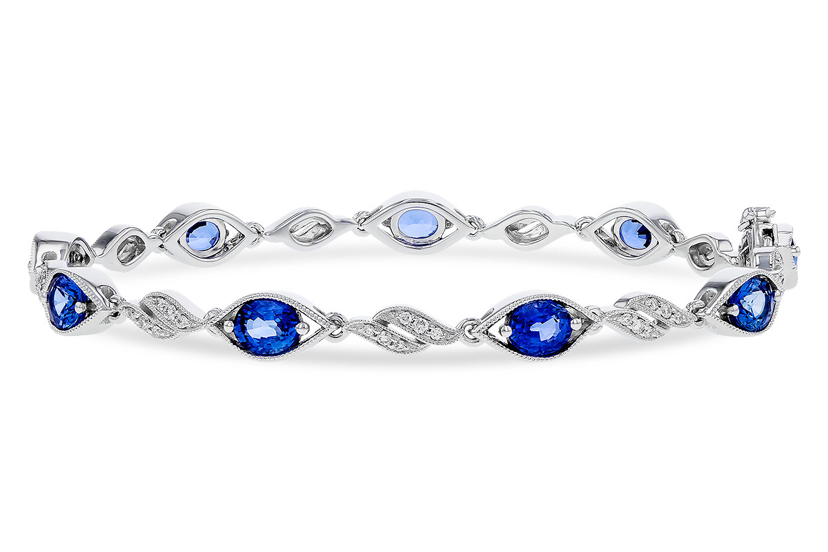 H329-74903: BRACELET 4.02 SAPPHIRE 4.26 TGW (7")